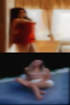 Nude woman looking central